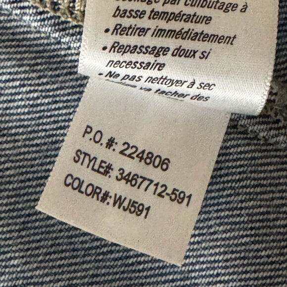 PAIGE AVELINE DISTRESSED DENIM JACKET FALL SOFT CHIC MEDIUM - Picture 9 of 10